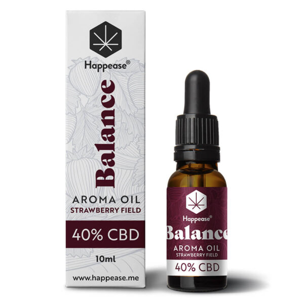 Happease Balance CBD-Öl Strawberry fields, 40% CBD, 4000 mg, (10 ml)