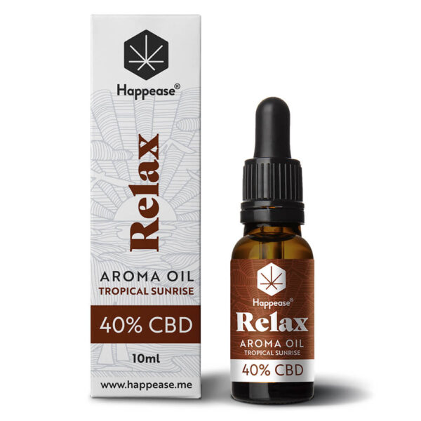 Happease Relax CBD Öl Tropical Sunrise, 40% CBD, 4000 mg, (10 ml)